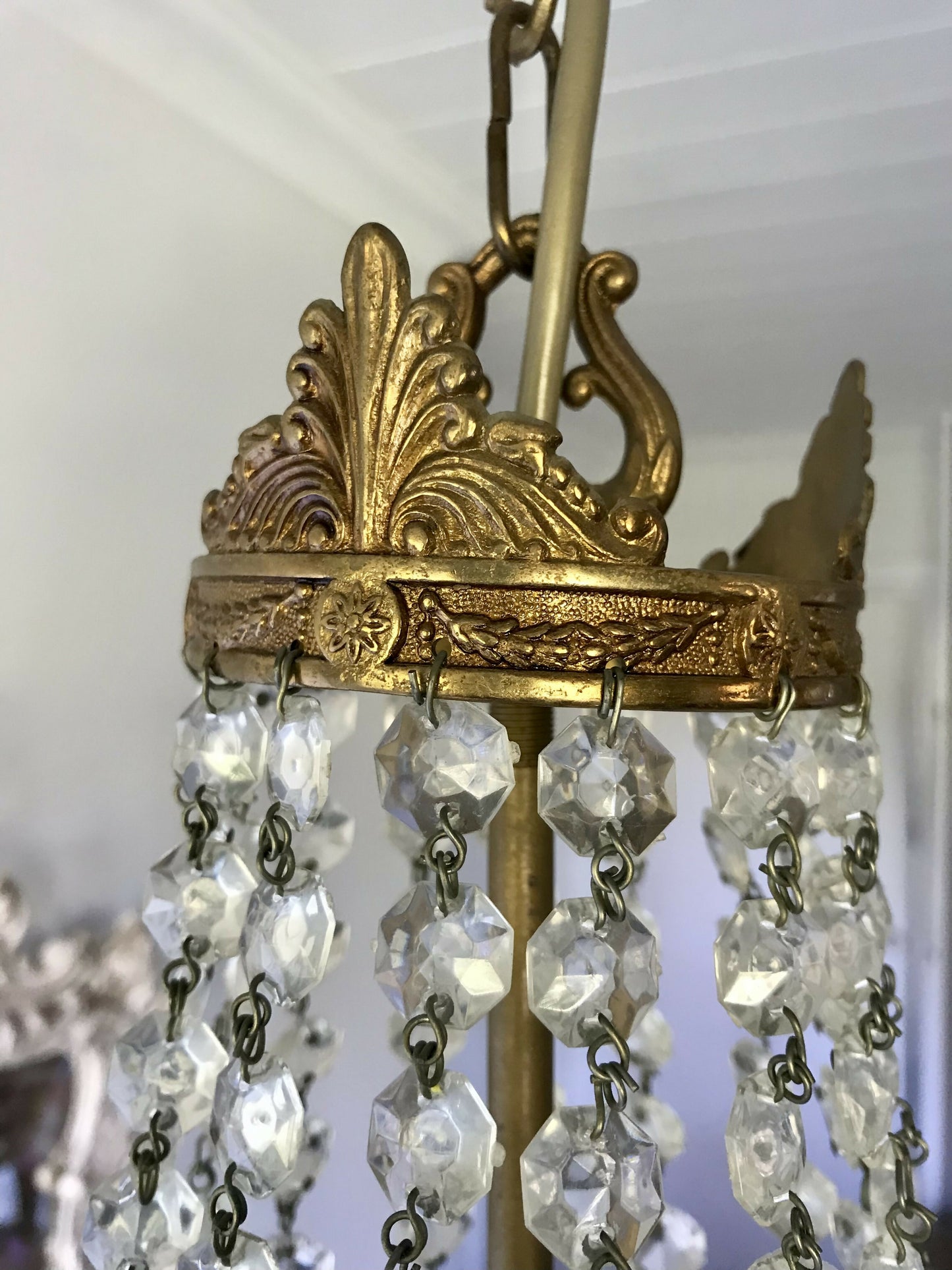 French Basket Style Chandelier