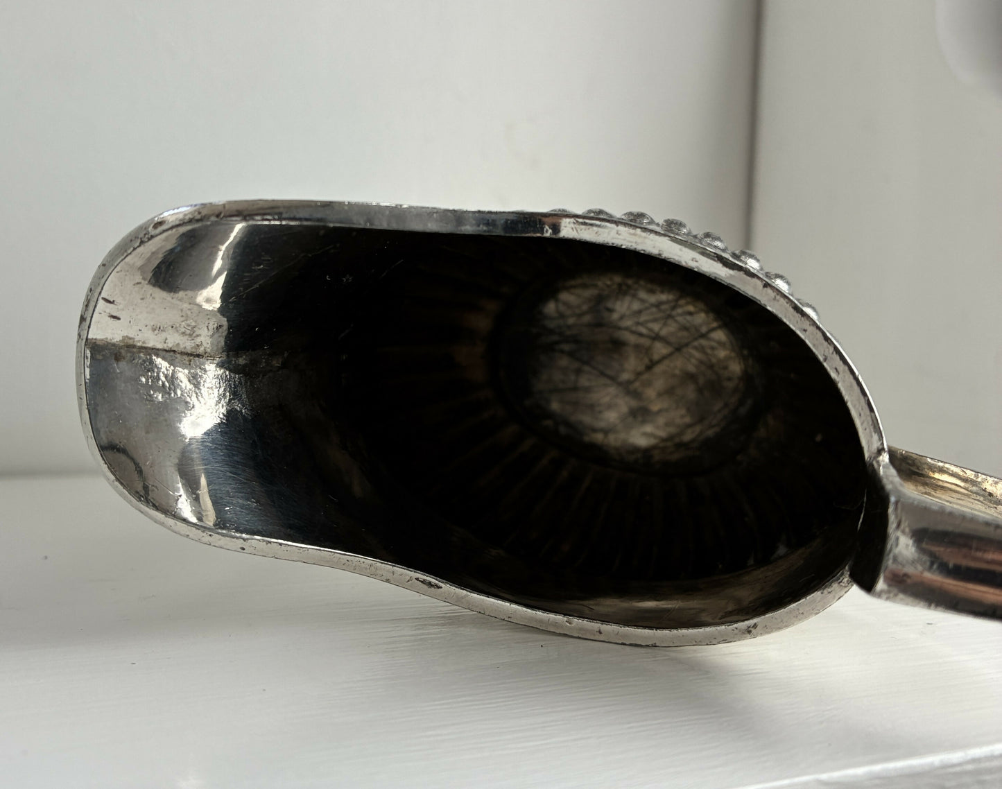 Reeded Silver Creamer Jug