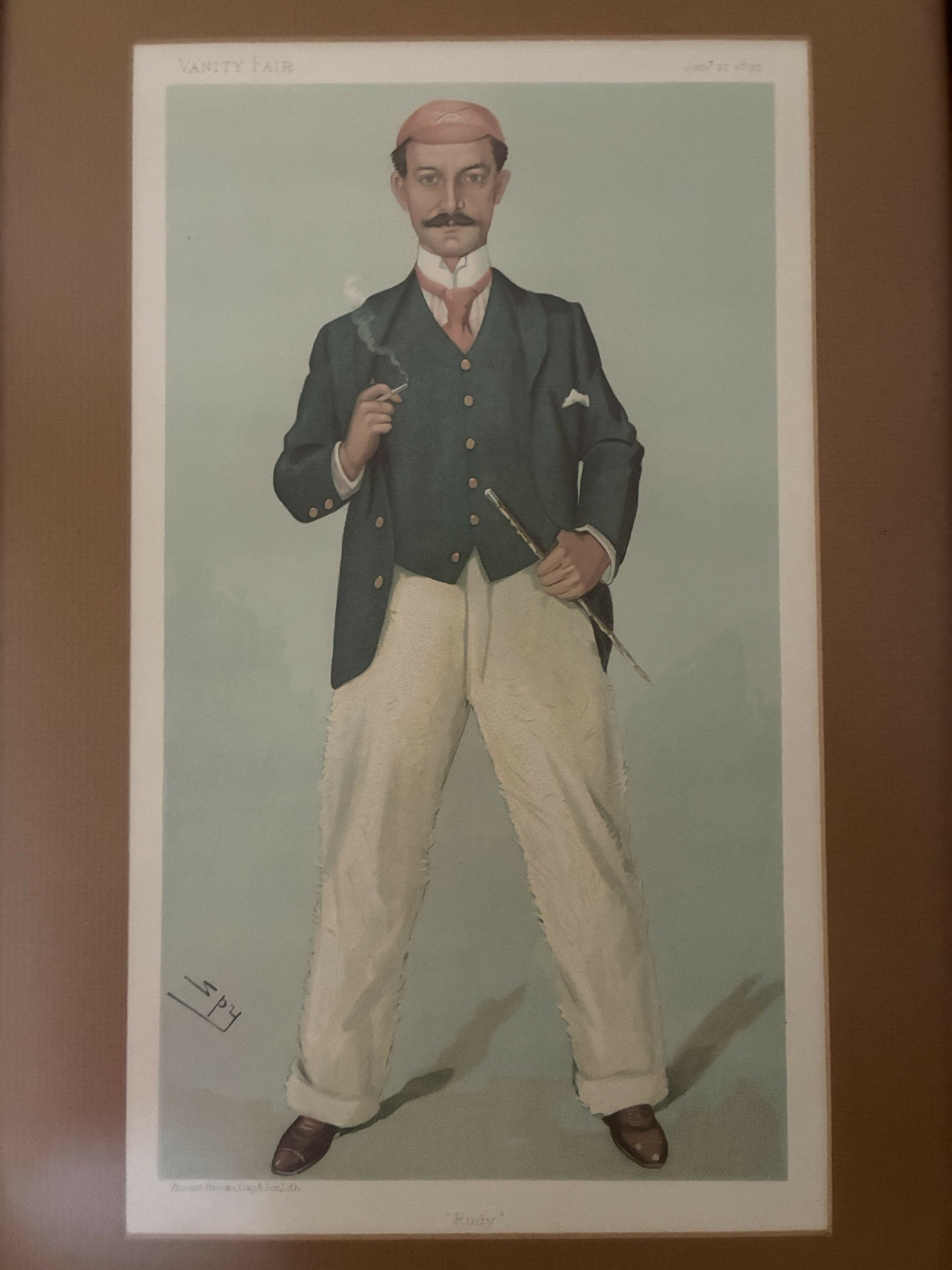 Vanity Fair Lithograph “Rudy”