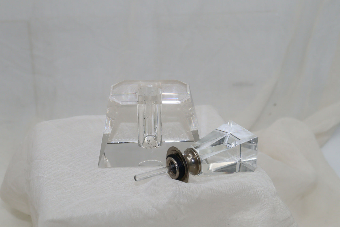 Art Deco style crystal perfume bottle
