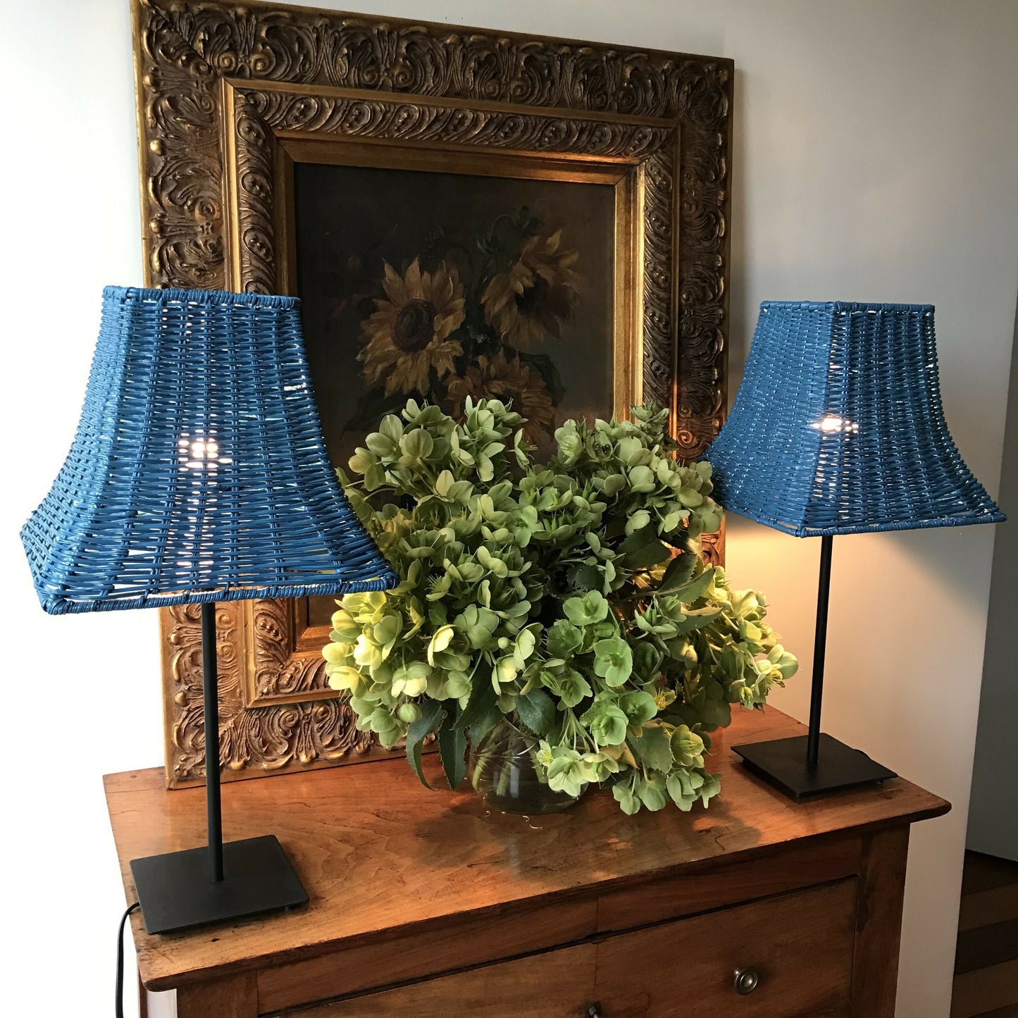 Blue Cane Lamps