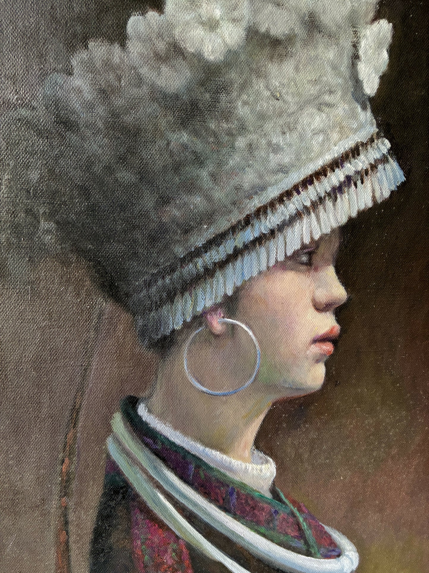 Original Portrait of a Miao Tribeswoman