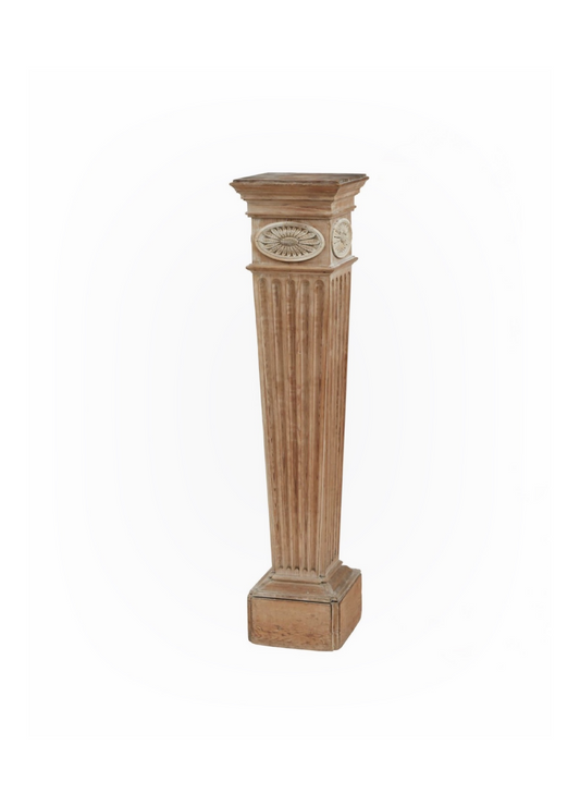 GEORGE III NEOCLASSICAL PINE PEDESTAL