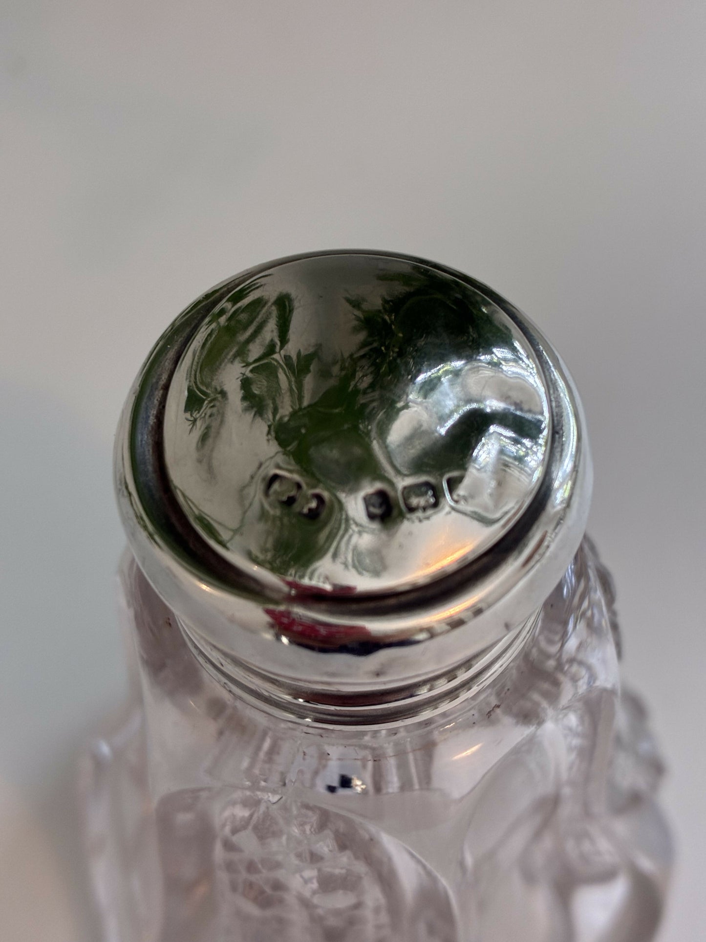 Silver topped Scent Bottle