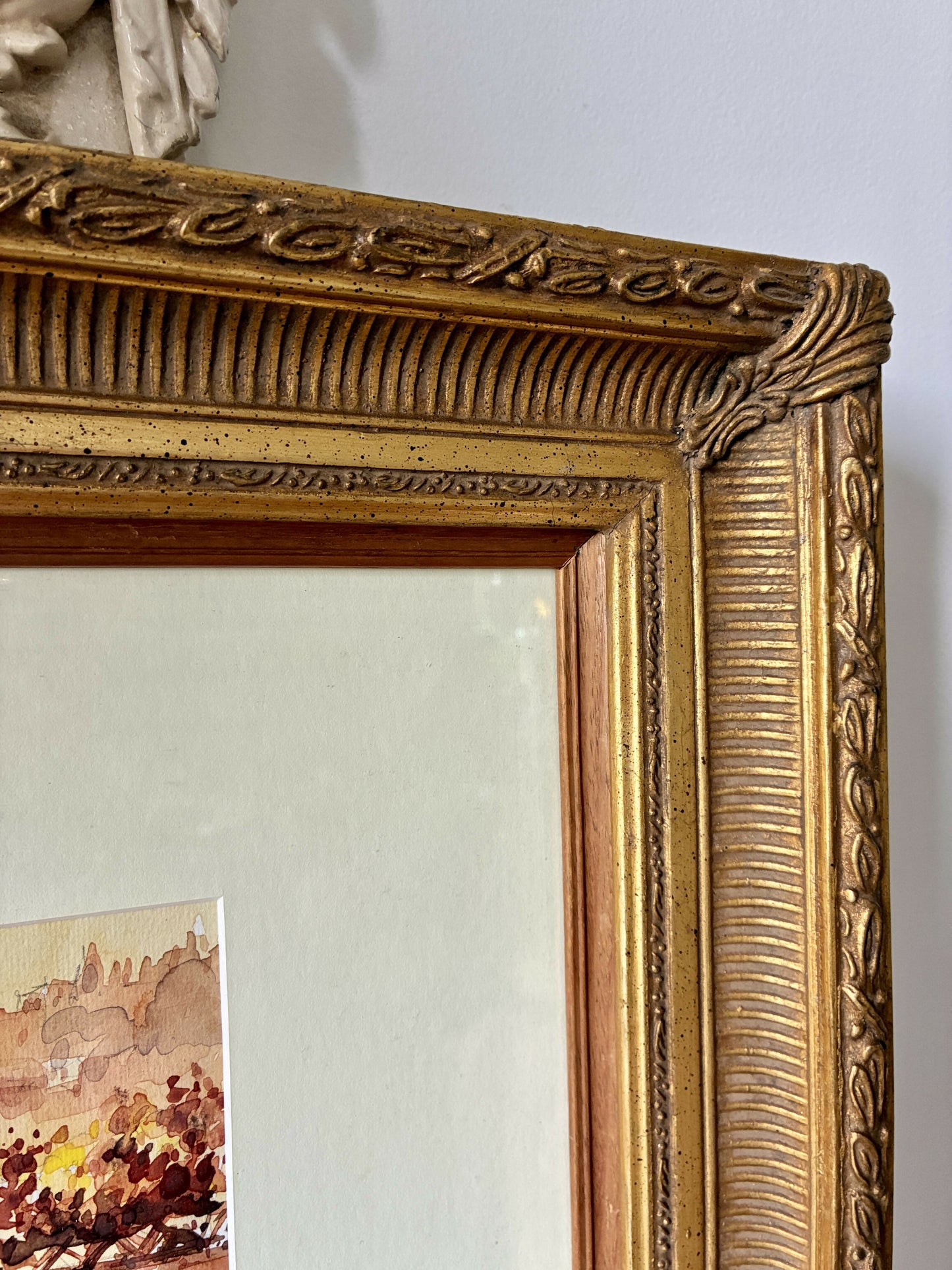 Florentine Watercolour in Gilt frame