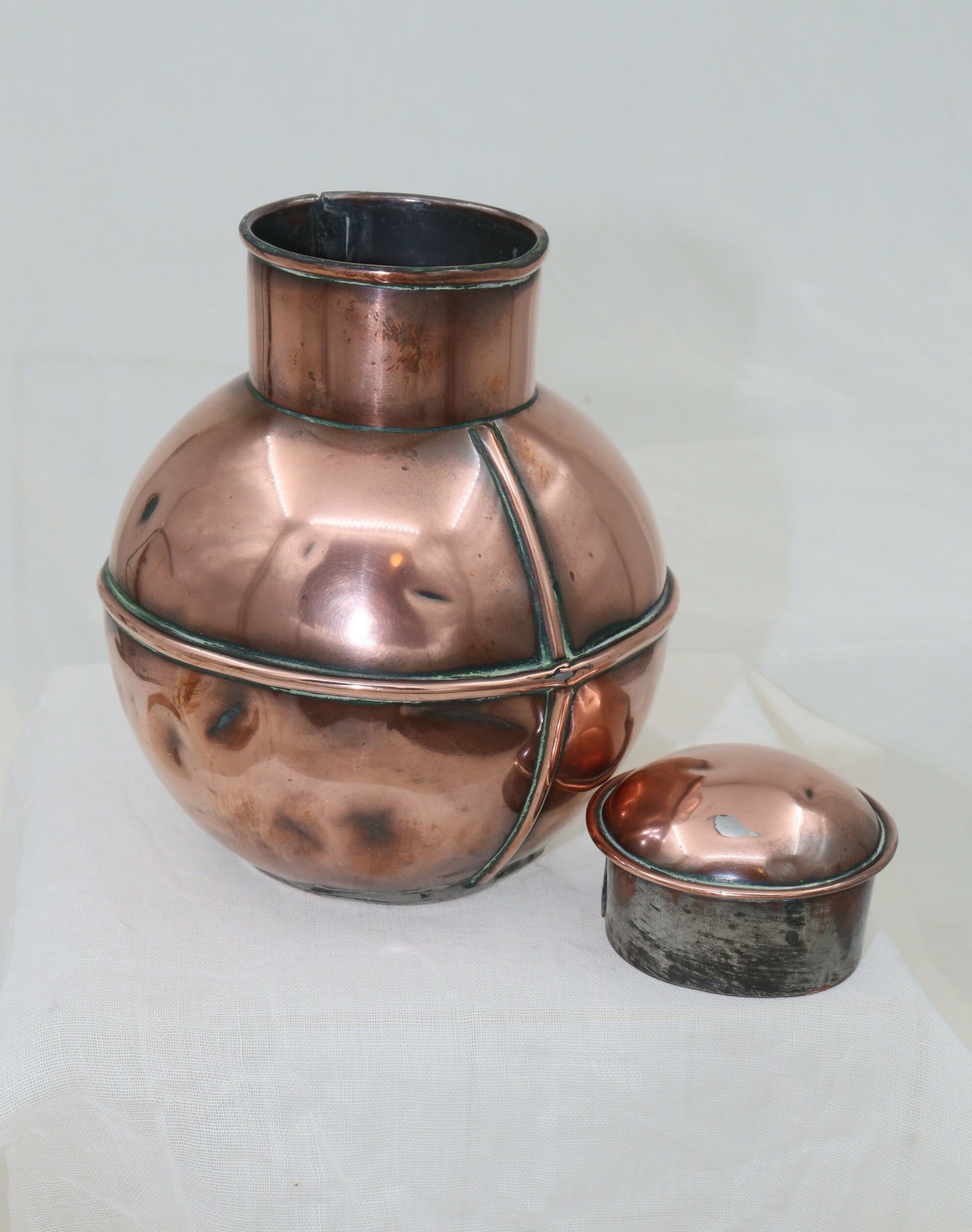 Guernsey copper milk or cream jug