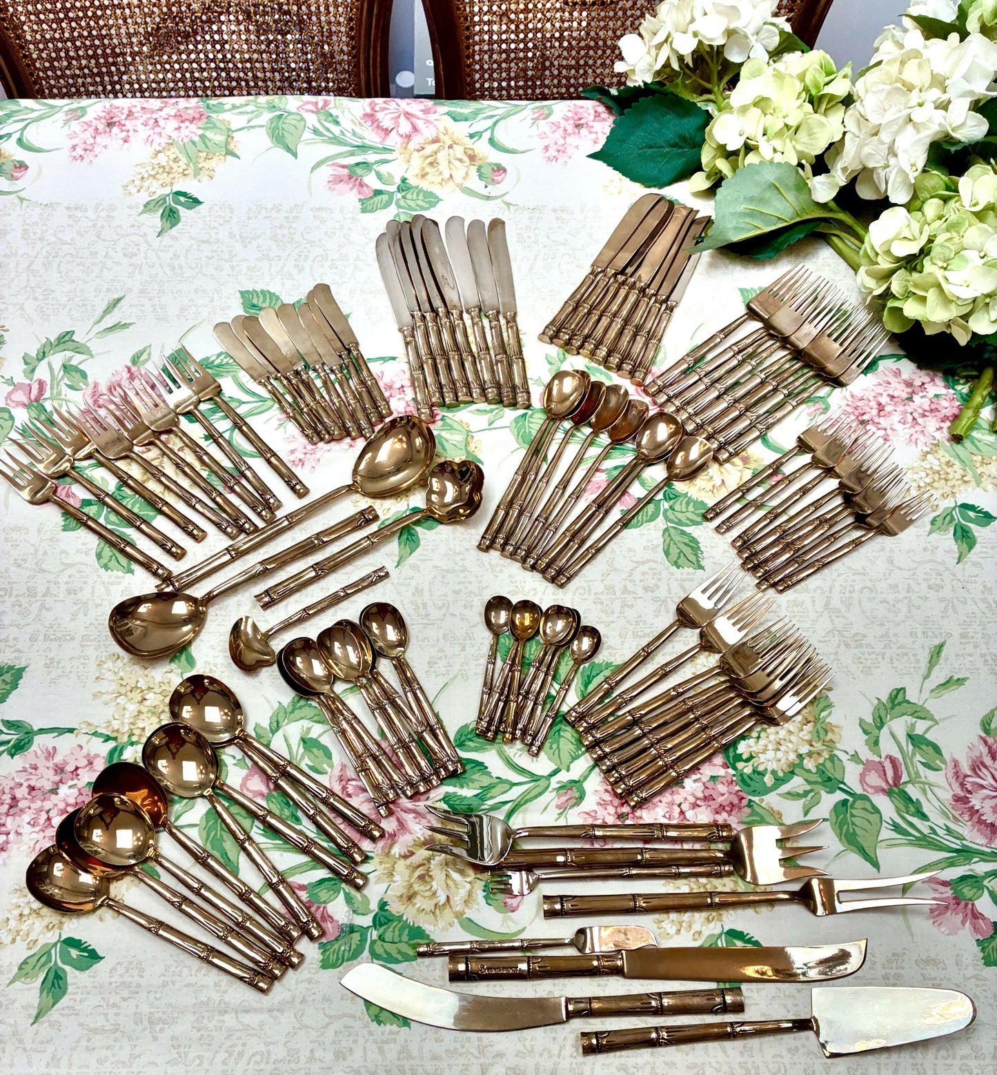 Faux Bamboo Cutlery set