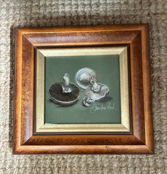 Pastel original of Mushrooms