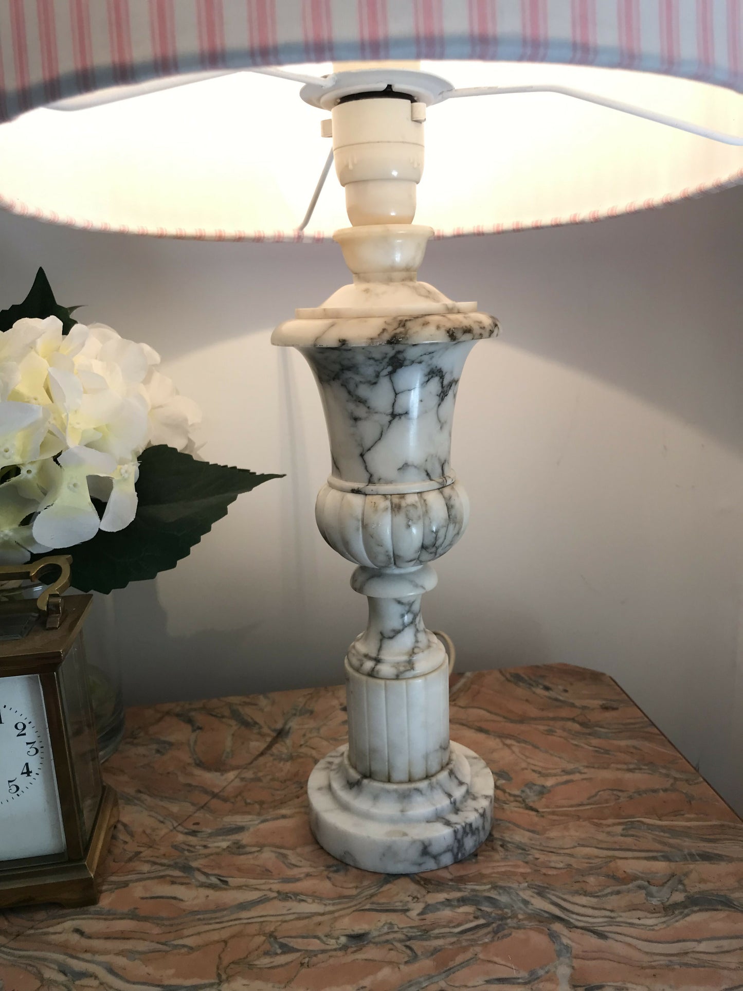 Italian Marble Lampbase (shade avail)