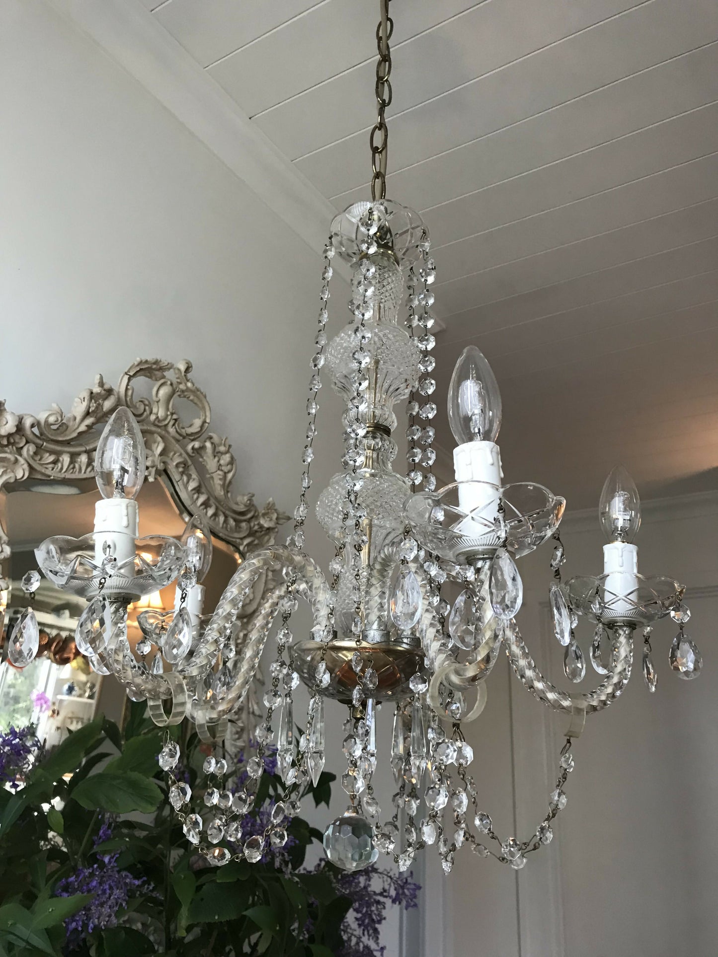 Venetian Style 5 arm Chandelier