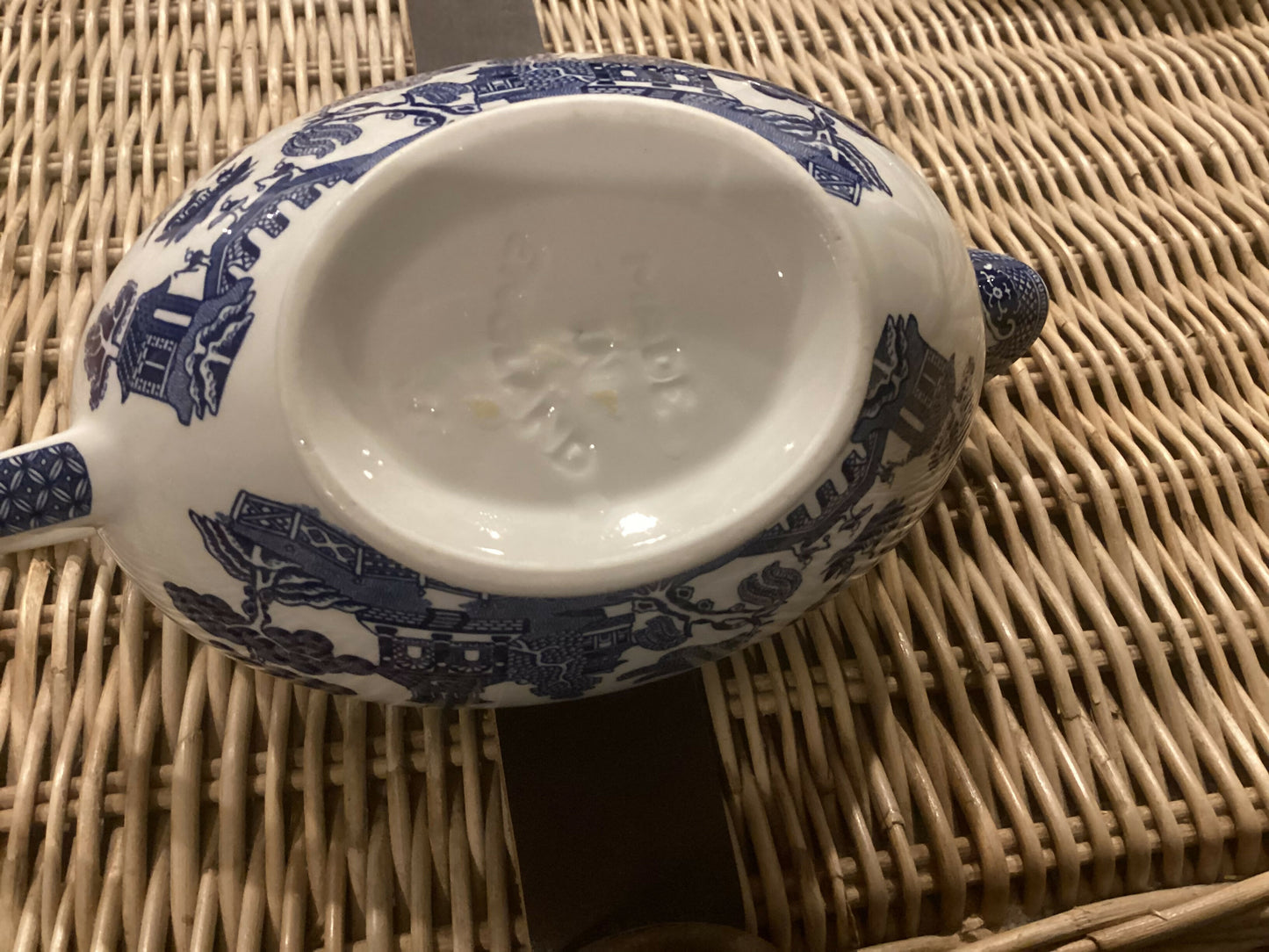 Willow Pattern Gravy Boat, Johnson Bros, England