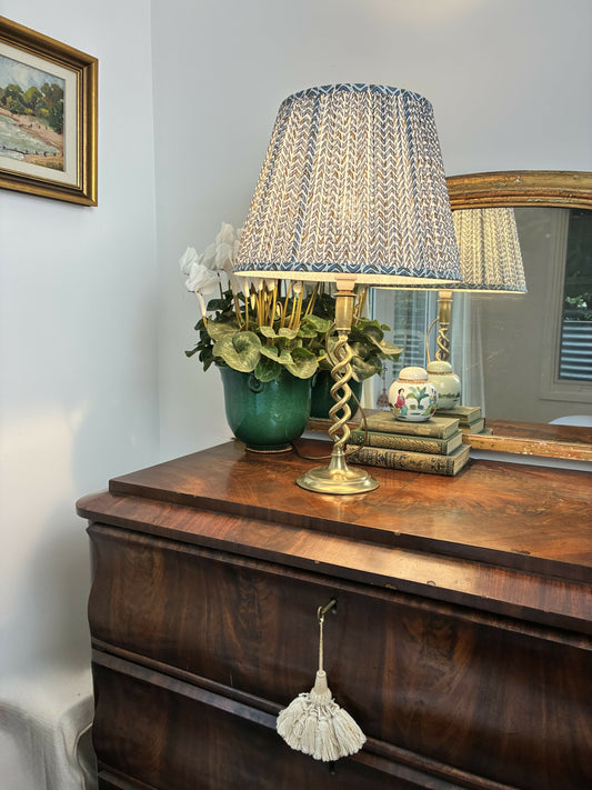 Brass Barley Twist Lampbase