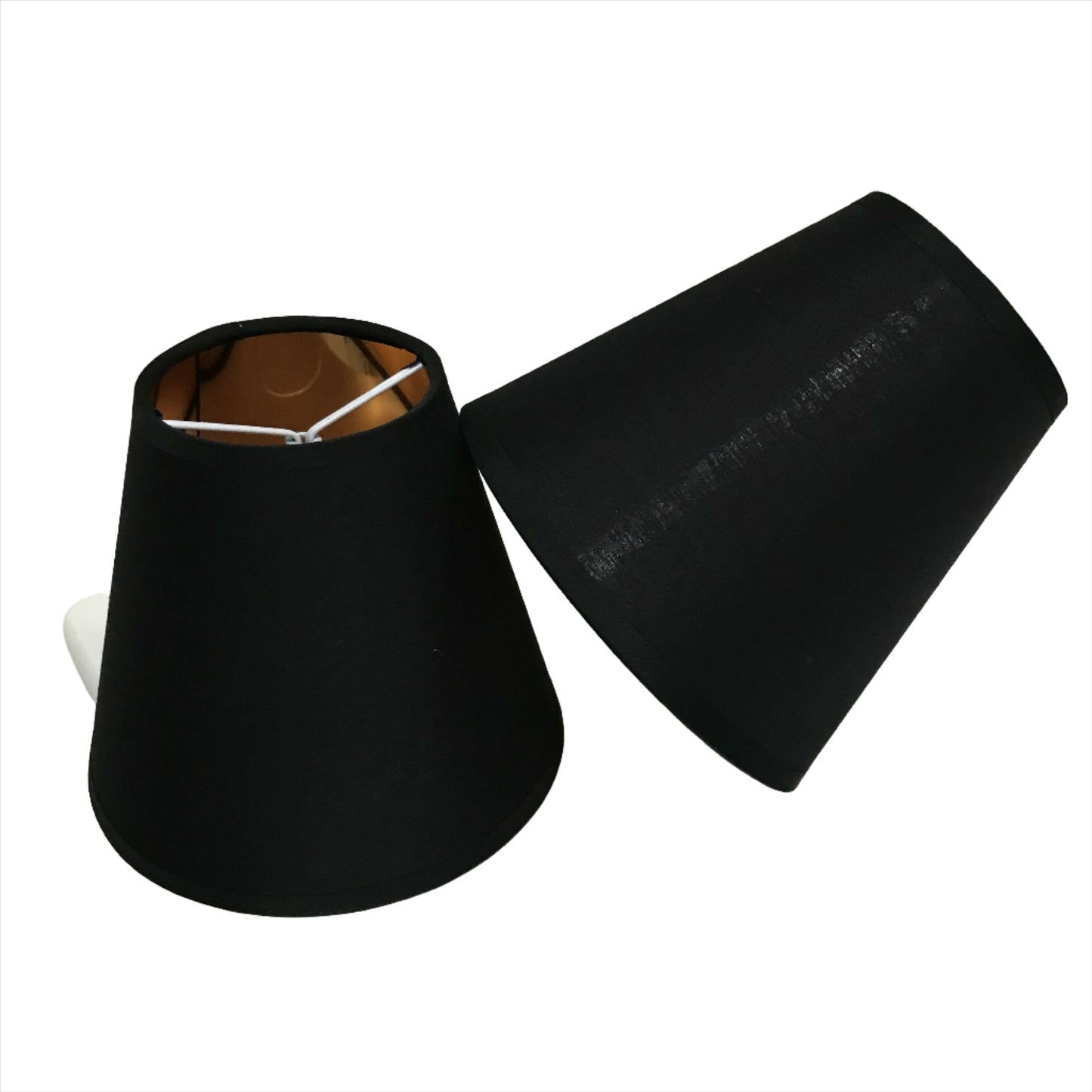 Black Clip On Sconce Shade