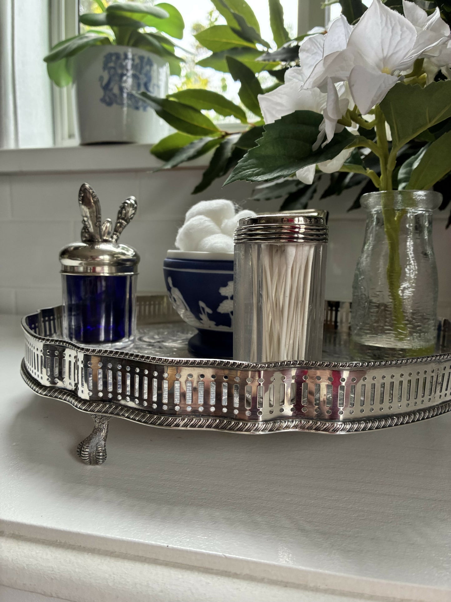 Silver Footed Tray 30cm