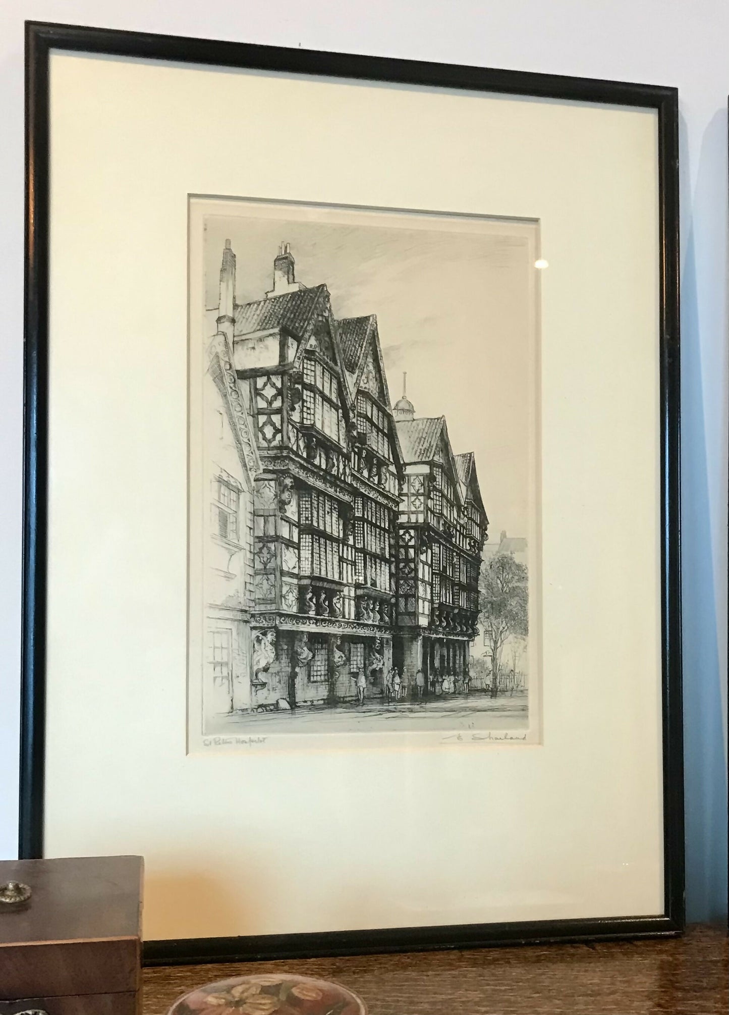 Pair of etchings by noted artist Edward Sharland