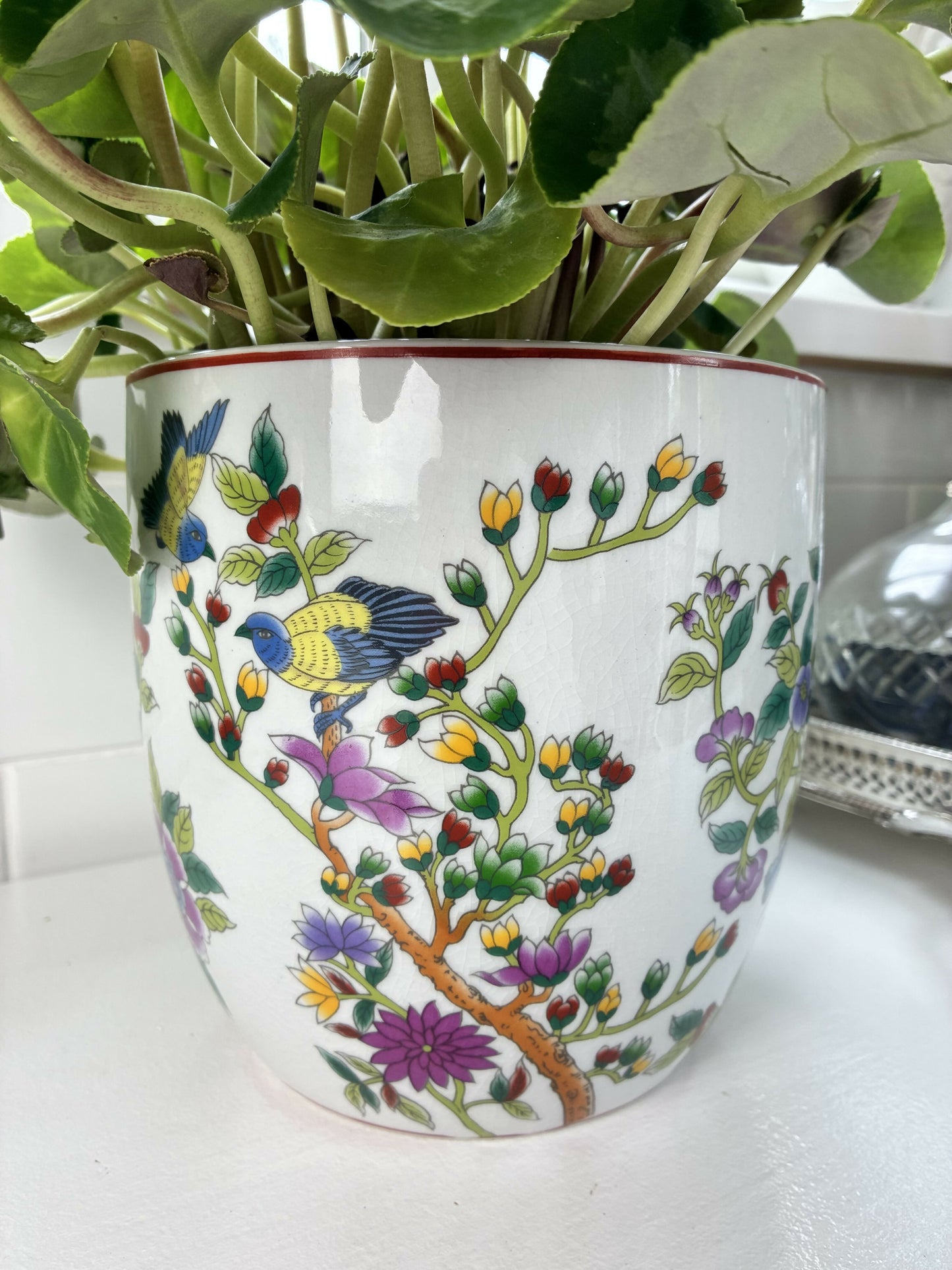 Chinoiserie Cache Pot Planter