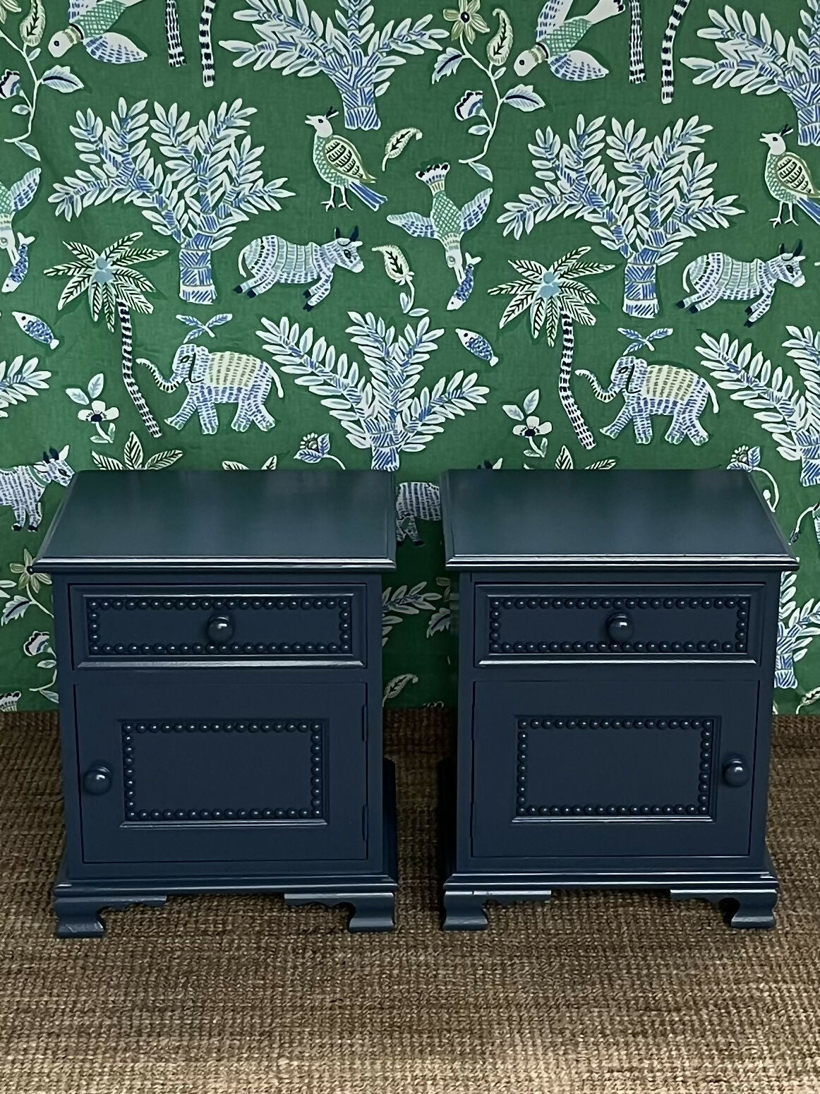 Pair Bobbin Bedside Tables