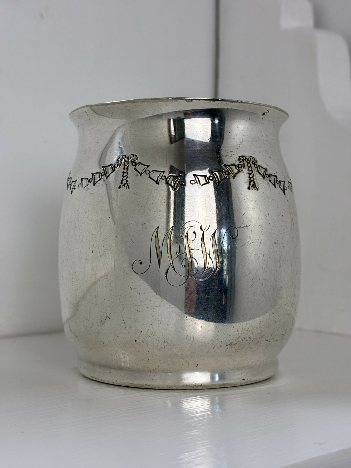 Silver Plated Christening Mug
