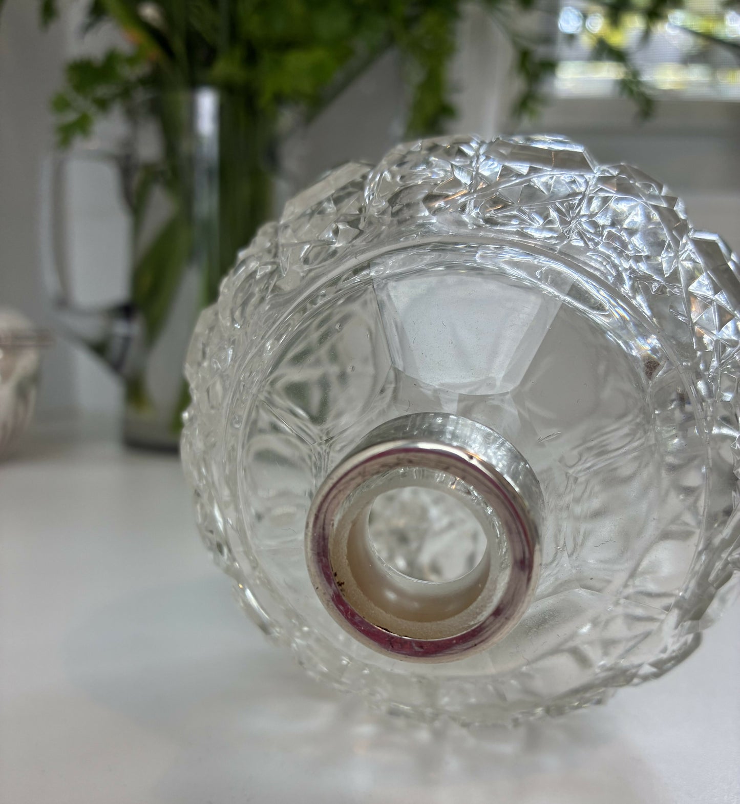 Hobnail Crystal Scent Bottle