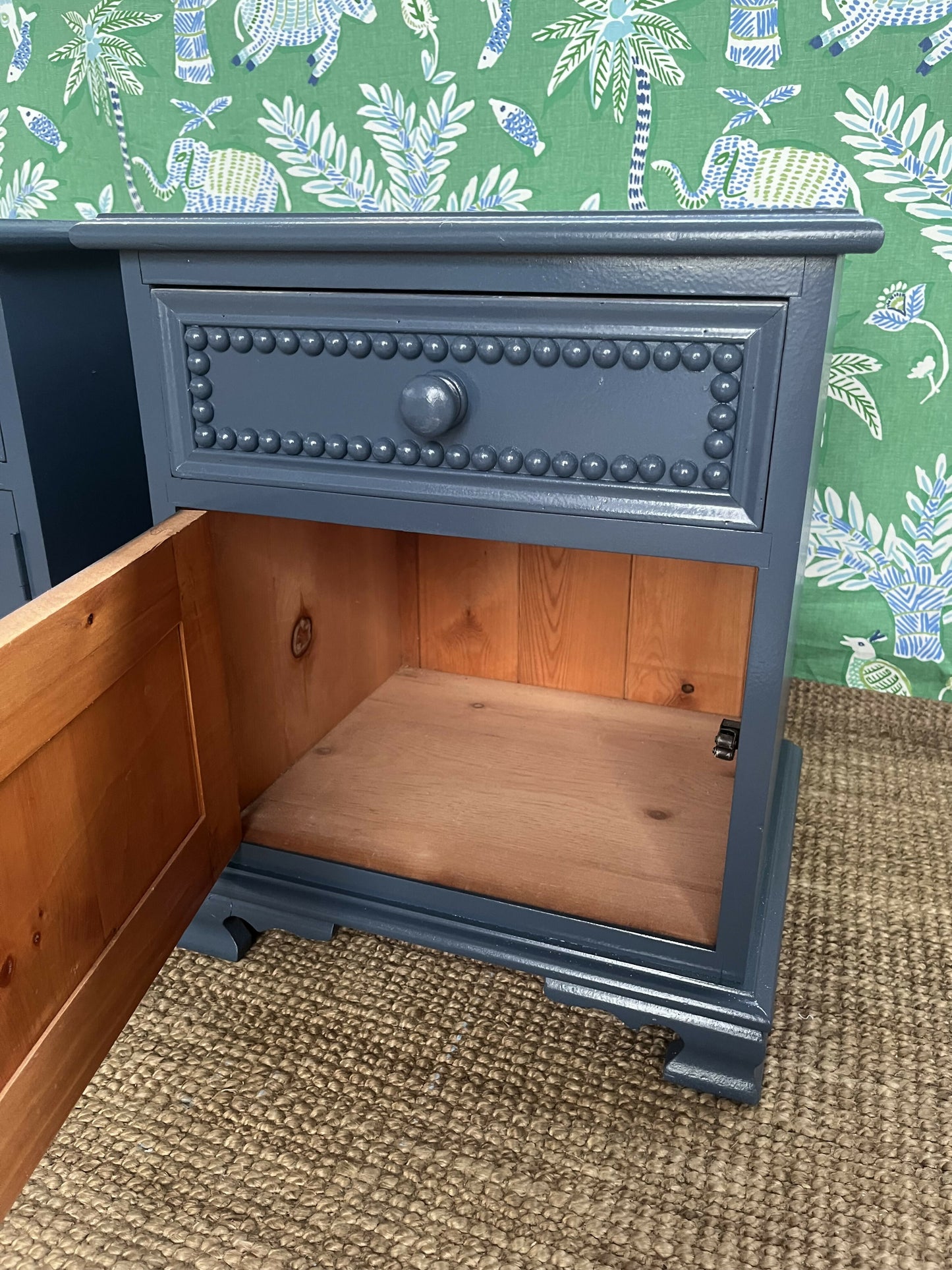 Pair Bobbin Bedside Tables