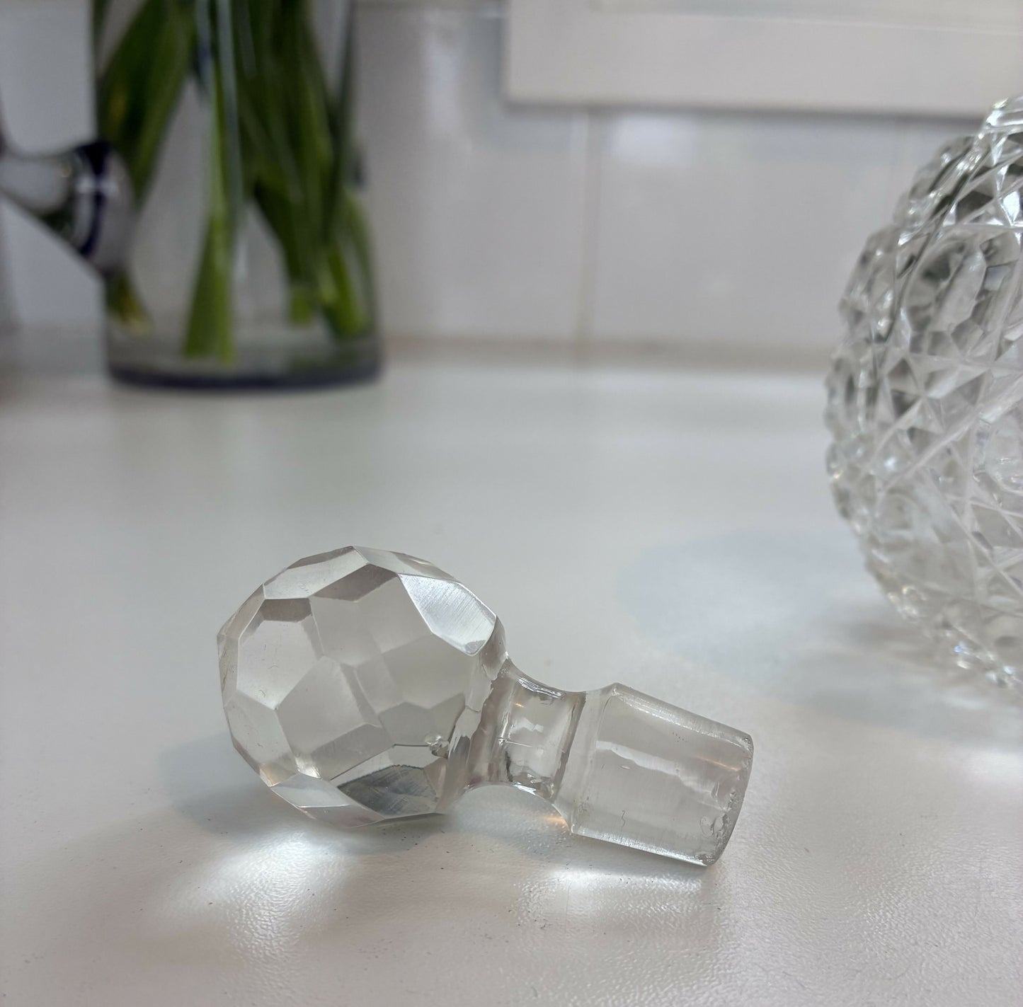 Hobnail Crystal Scent Bottle