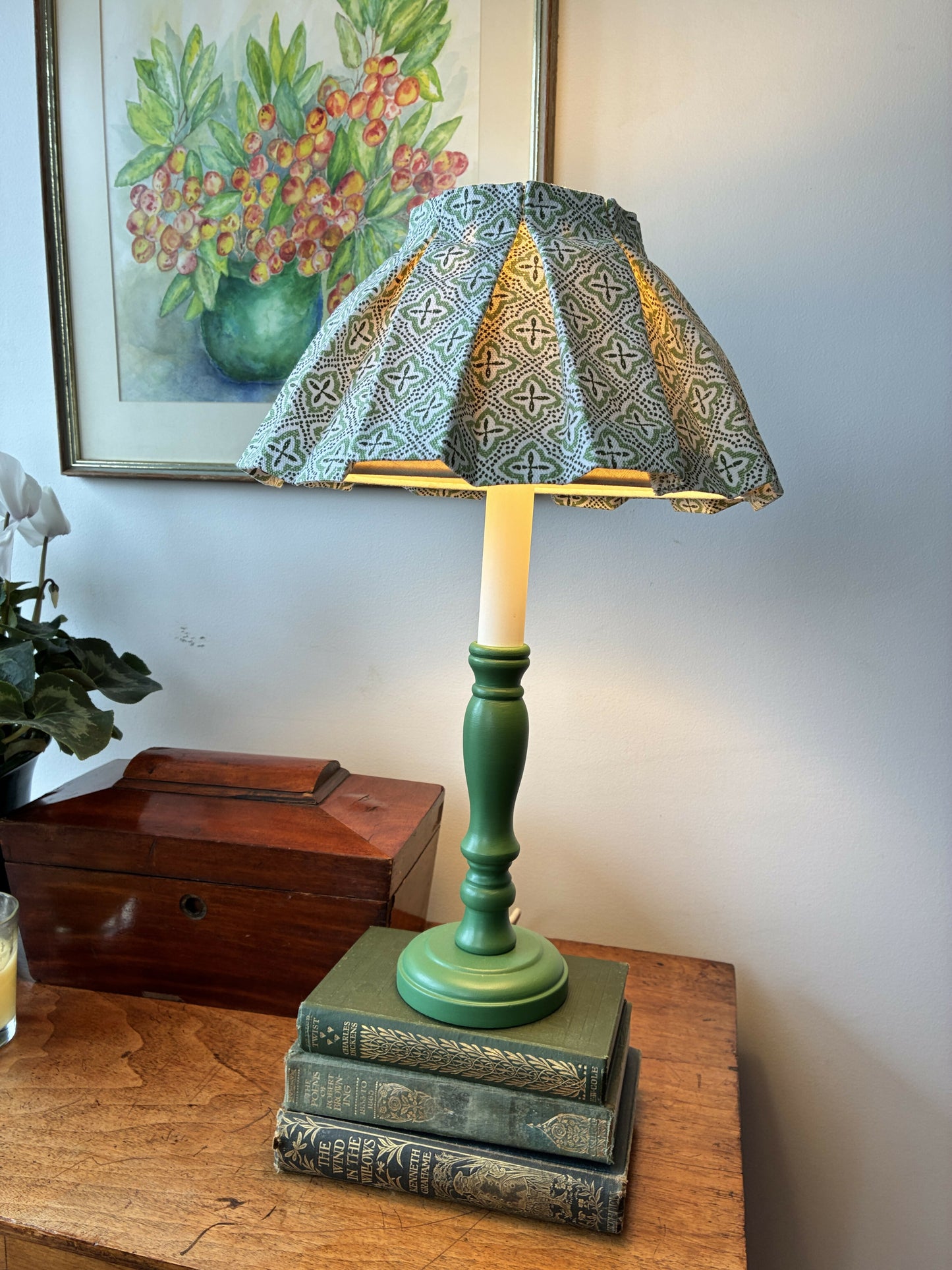 Green Candlestick Lamp