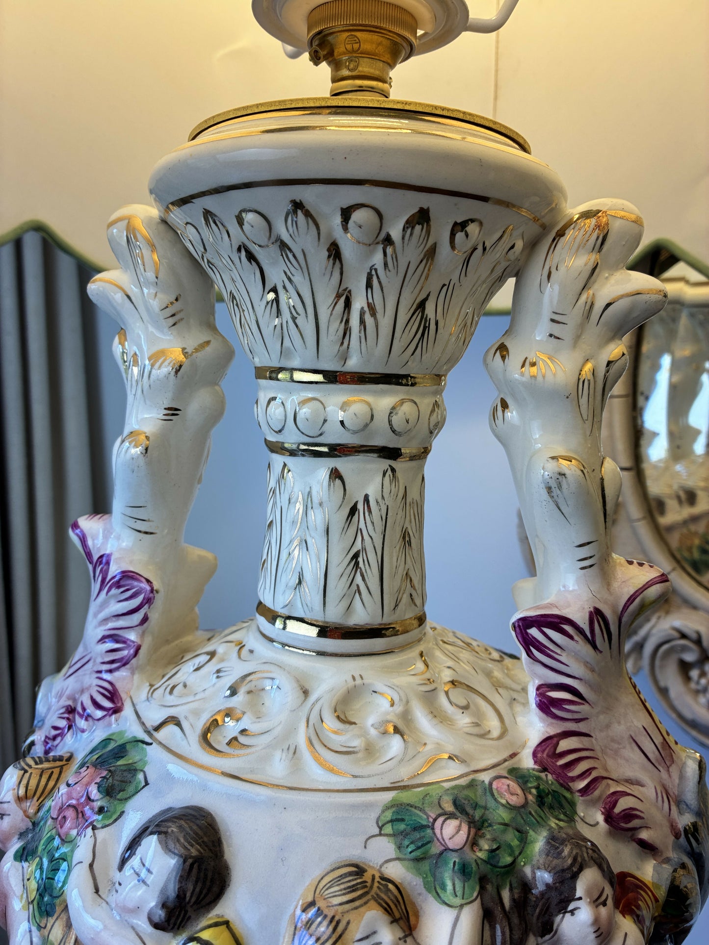 Large Capodimonte Keramos Lampbase