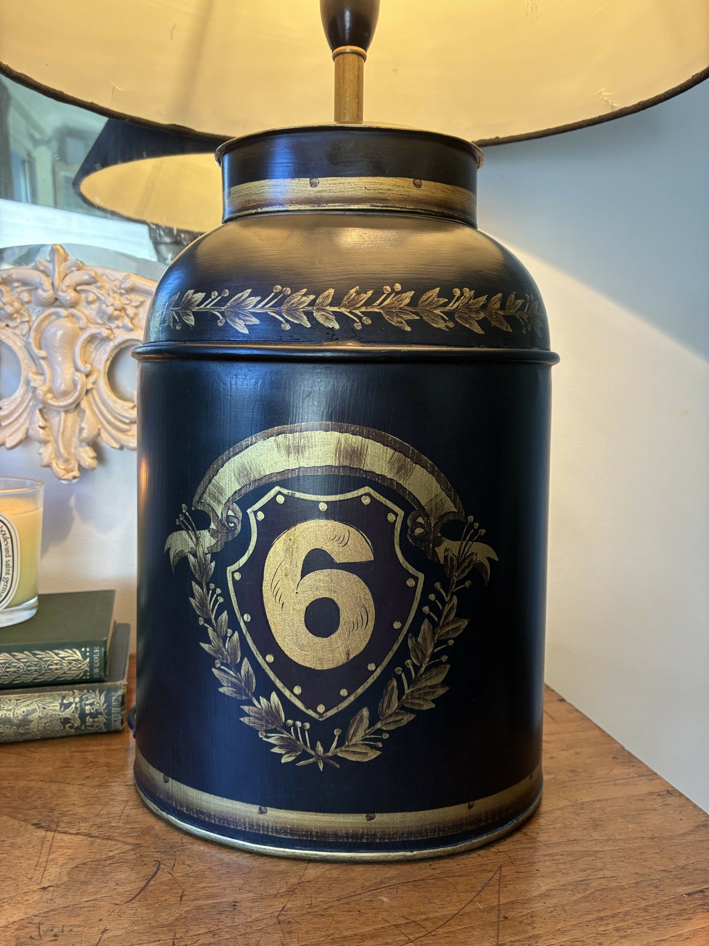 Tin Tea Caddy Lamp
