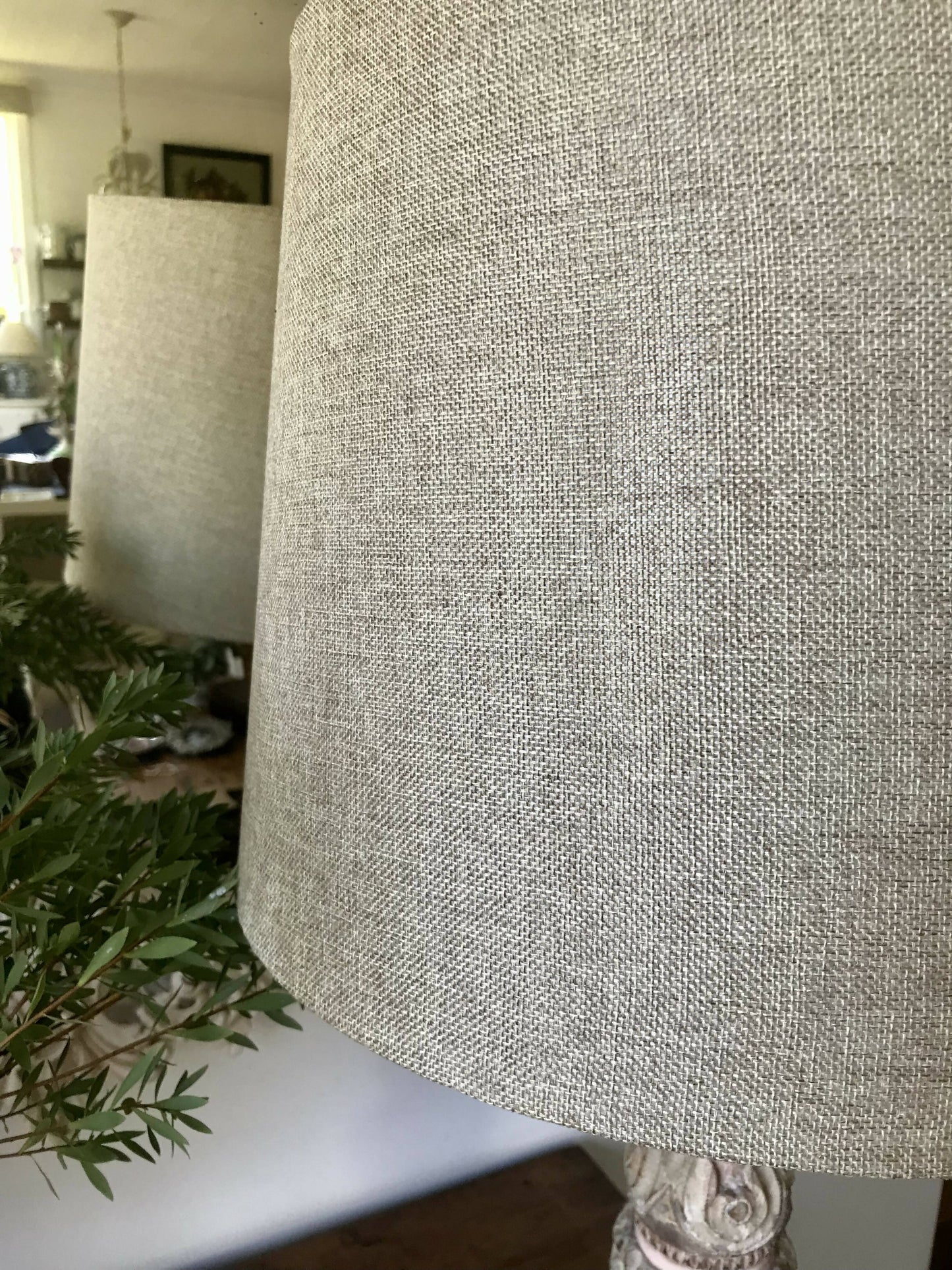 Oatmeal Linen Empire Lampshade