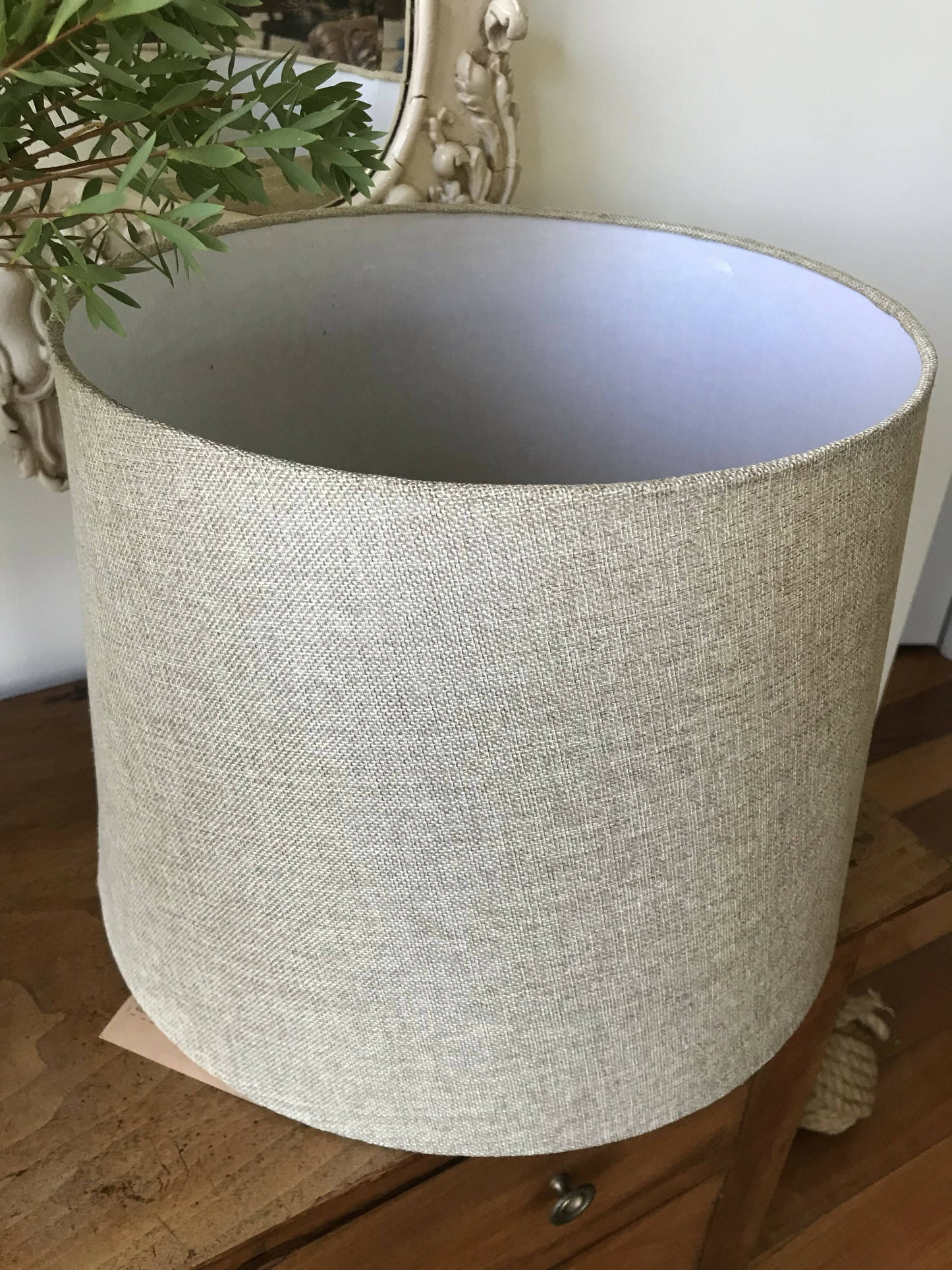 Oatmeal Linen Empire Lampshade