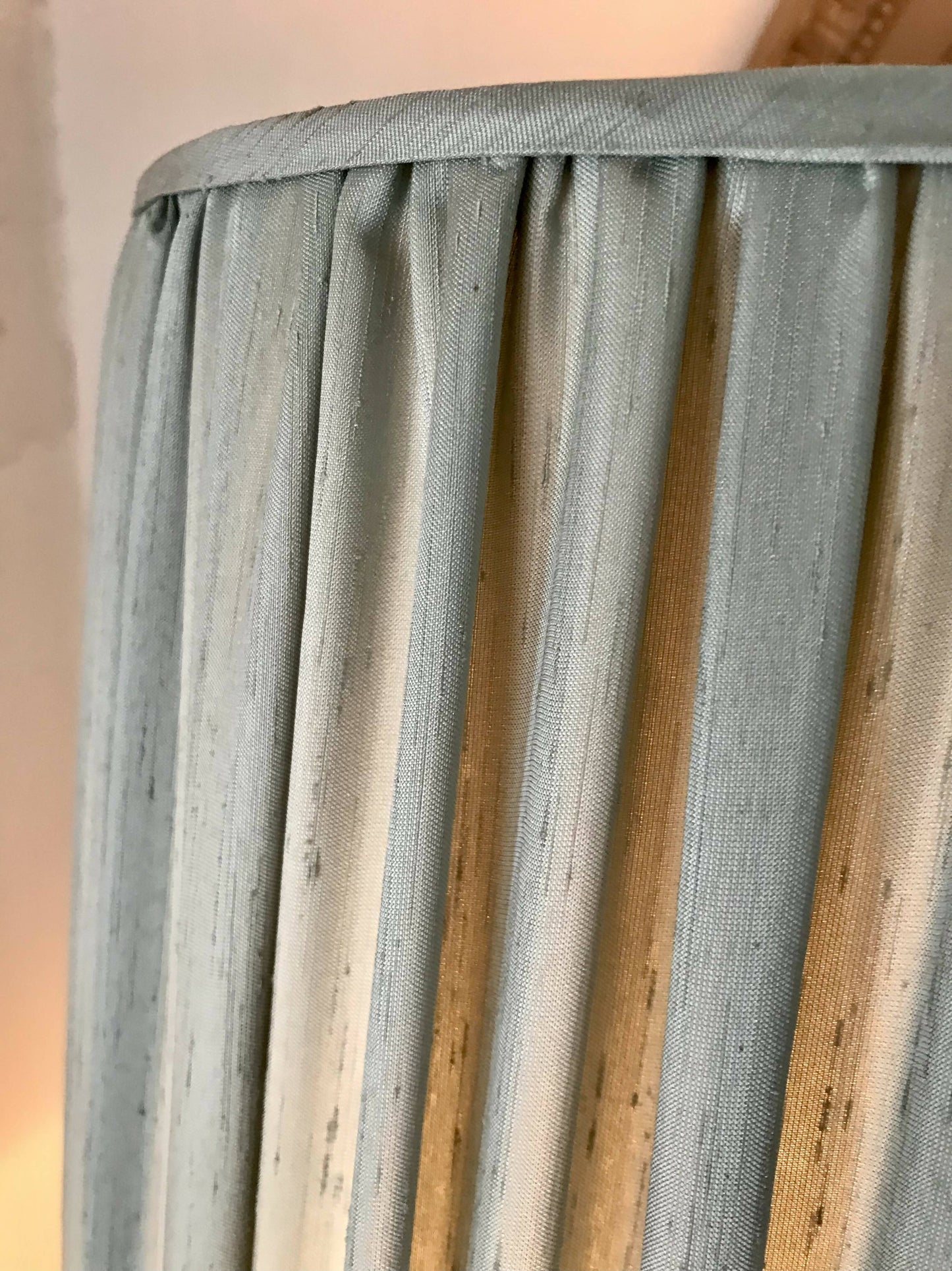 Sage Green Silk Lampshade