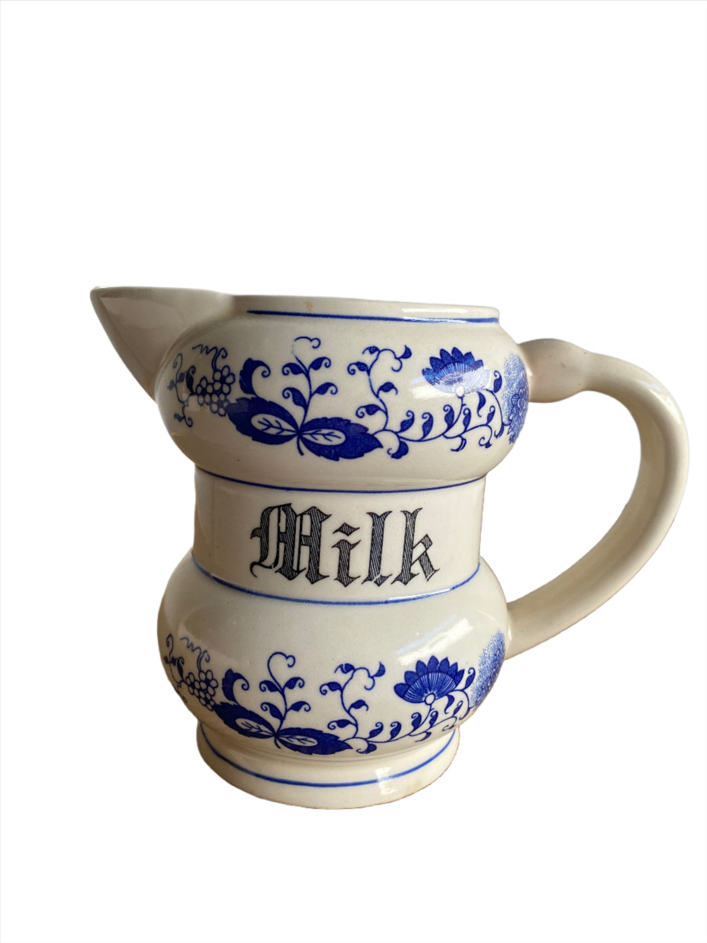 Blue Onion Milk Jug