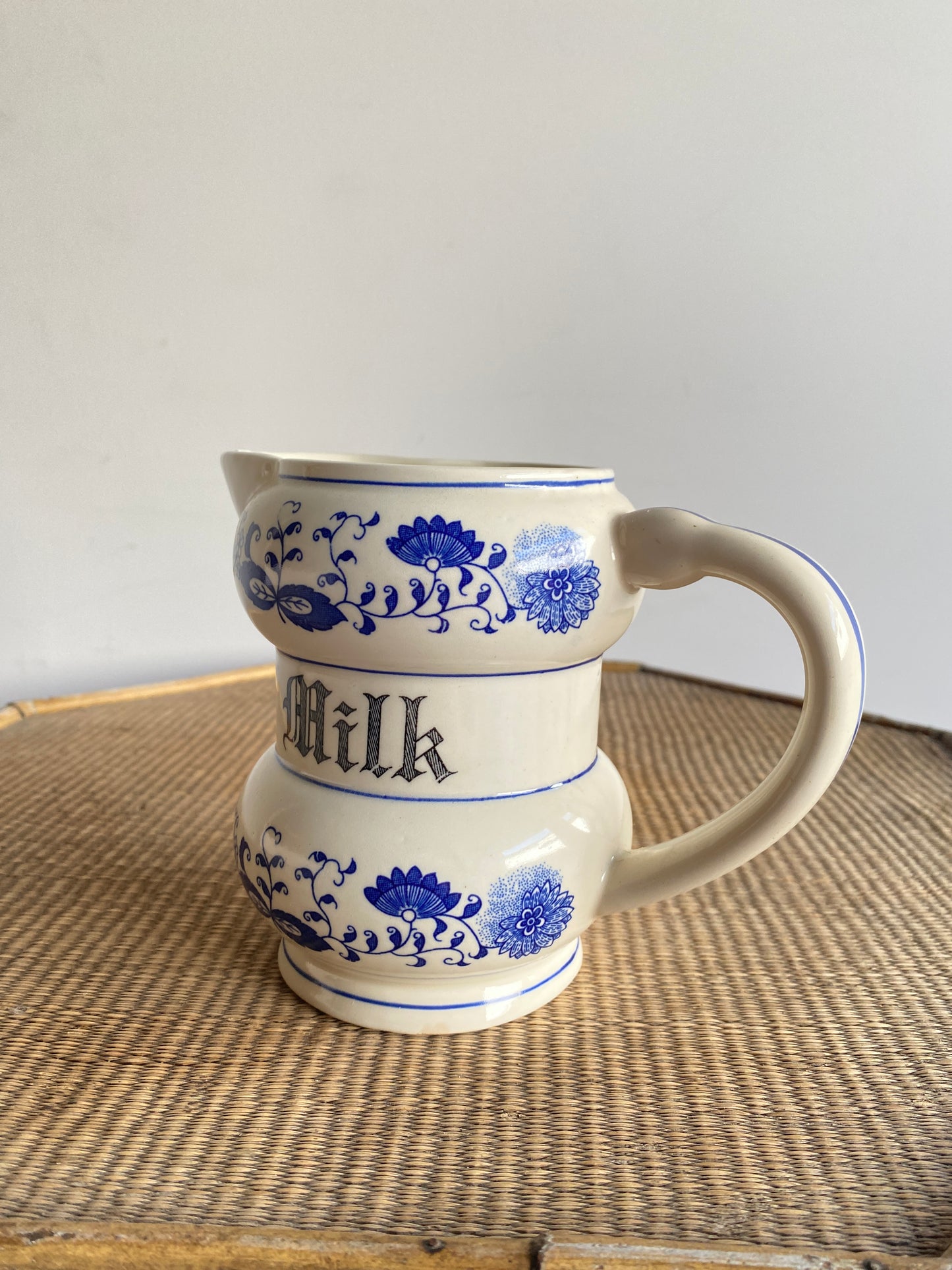 Blue Onion Milk Jug