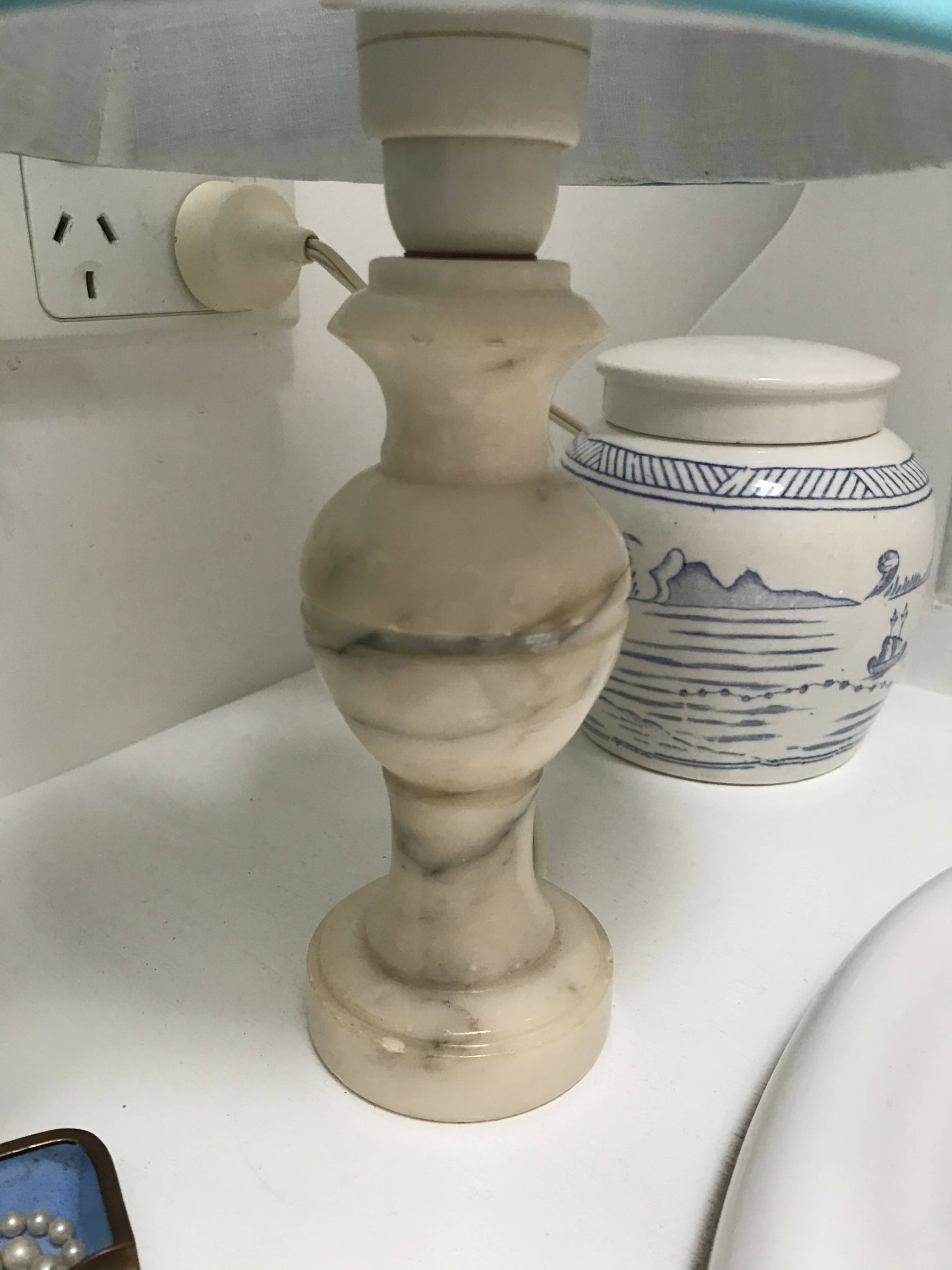 Petit Marble Lamp Base