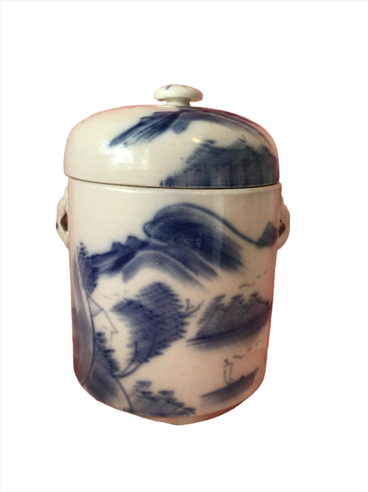 Chinese Double Lidded Tea Caddy