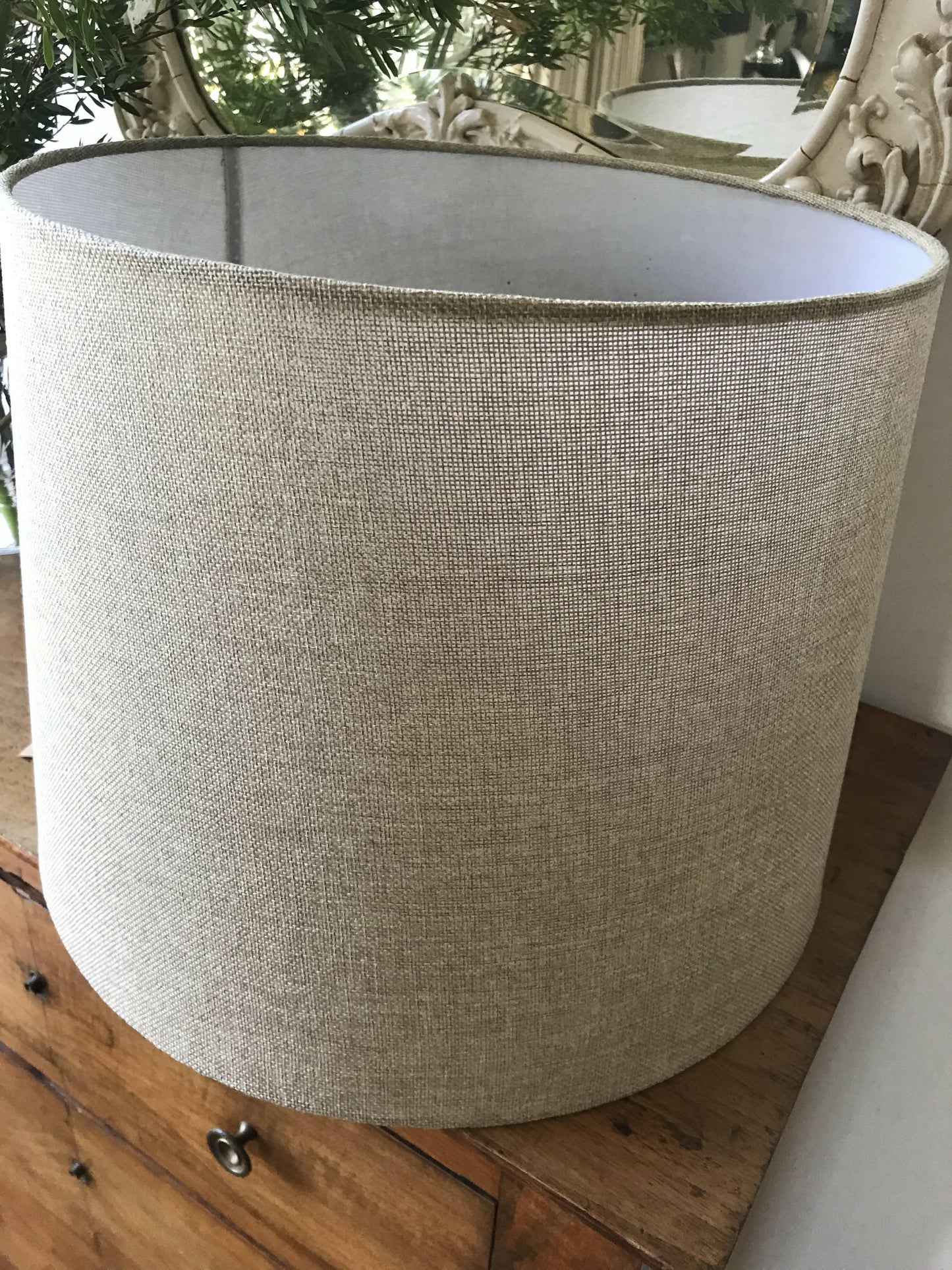 Oatmeal Linen Empire Lampshade