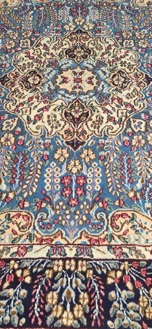 Square Kerman Handmade Vintage Carpet