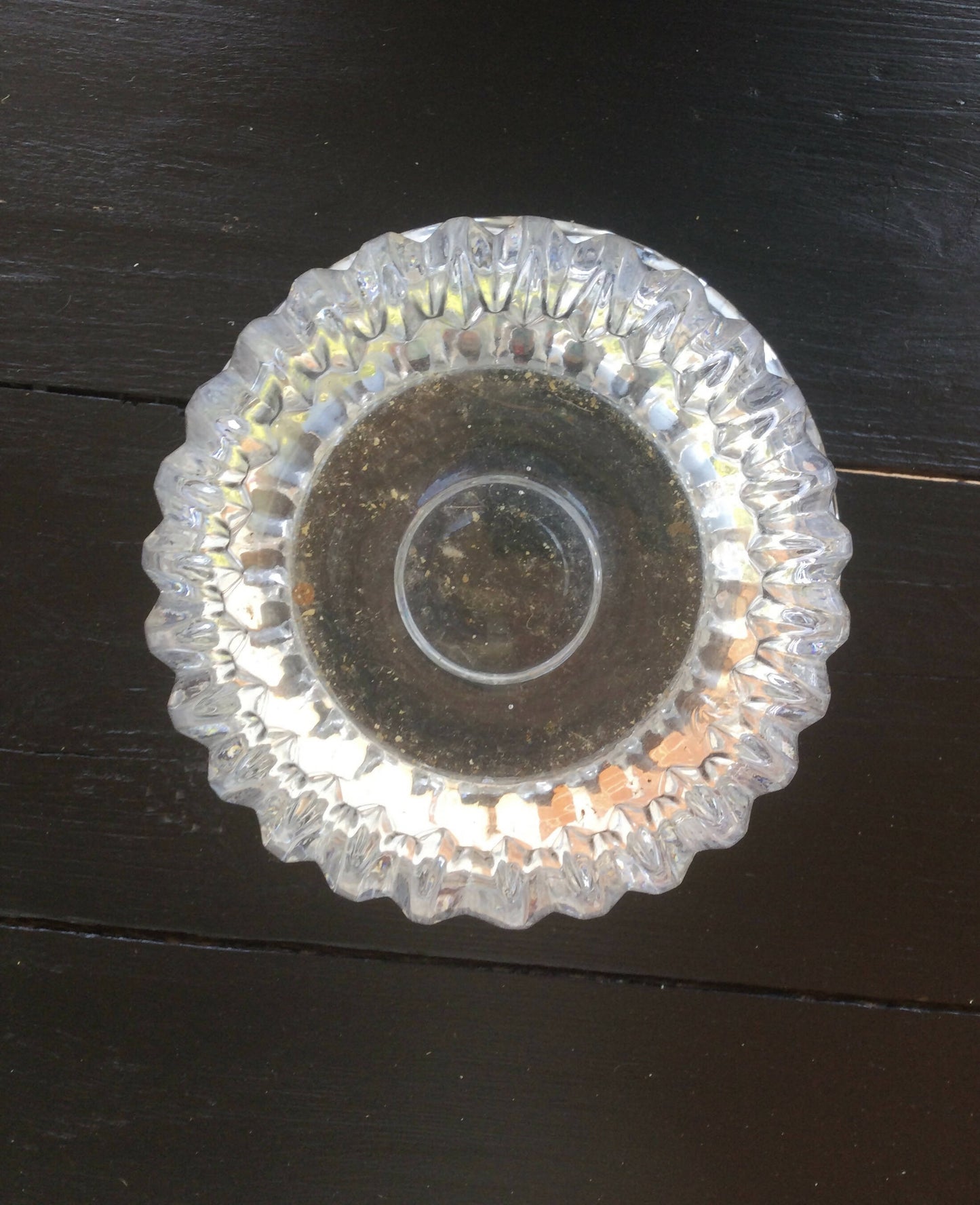 Lidded Crystal Bon Bon Jar