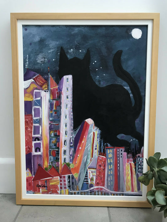 Black Cat in the City by Ruth Cohen
