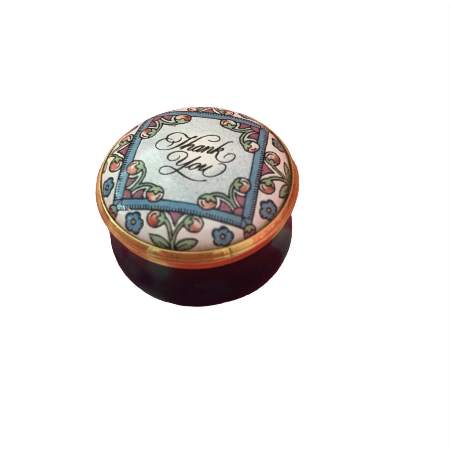 Halcyon Days enamelled pill box