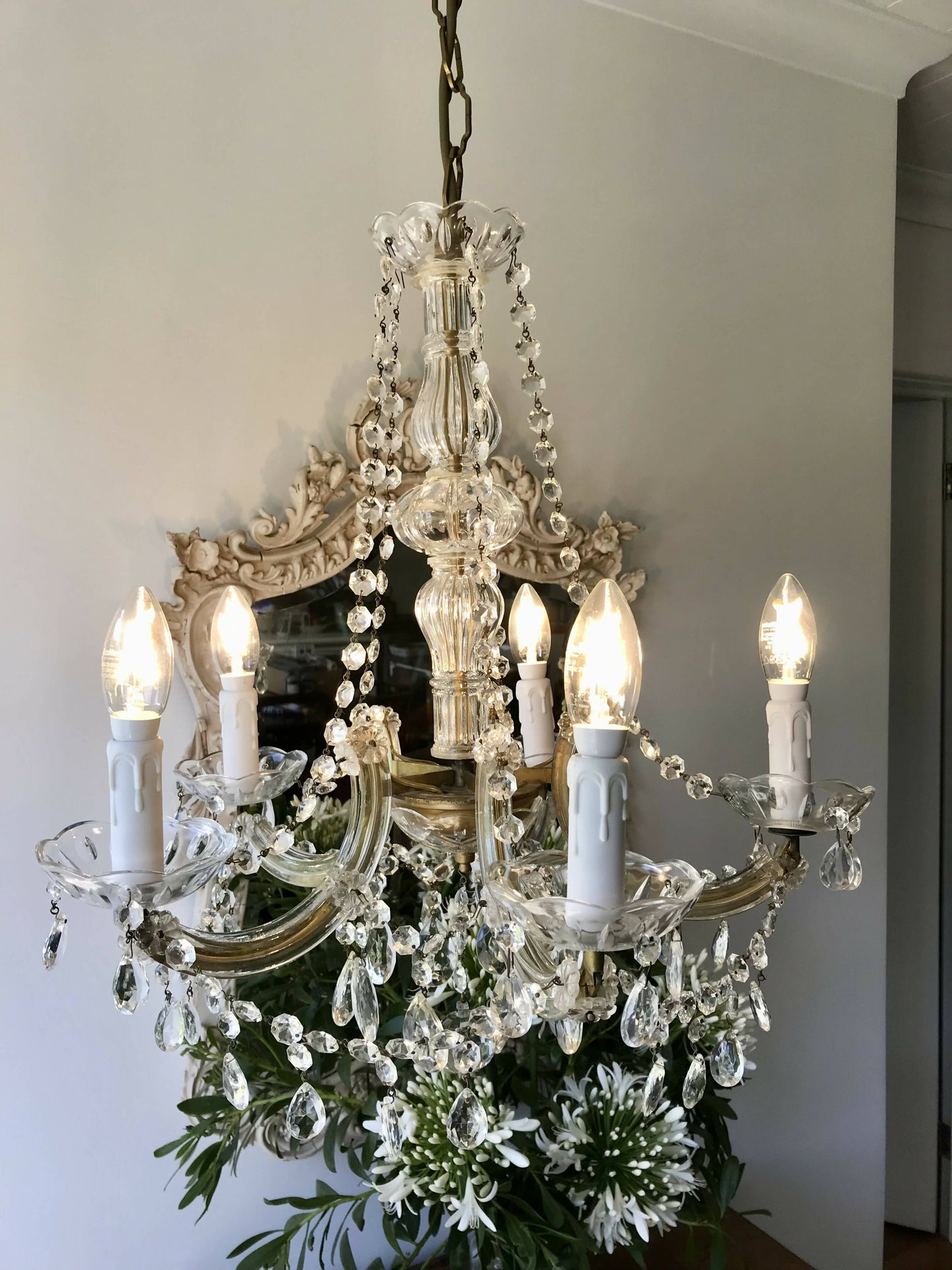 5 light Marie Therese Chandelier