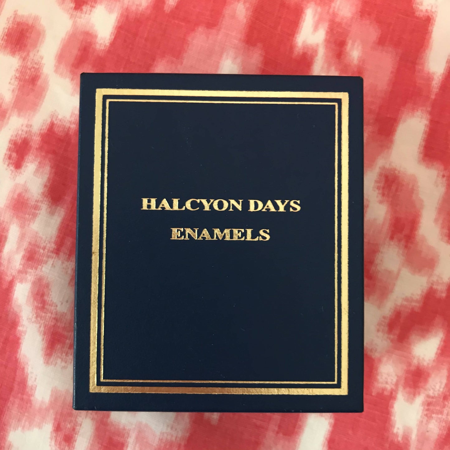 Halcyon Days enamelled pill box